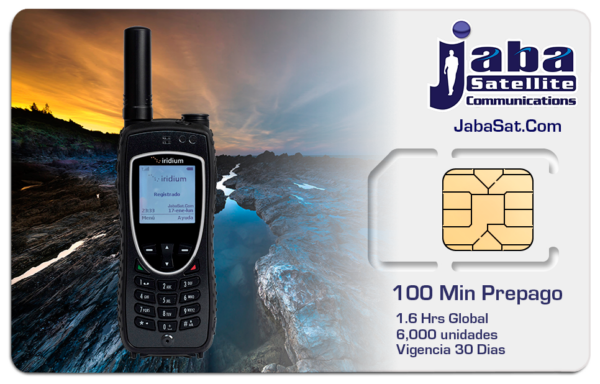 jabasat 100Min SIM Prepago IRIDIUM 2023