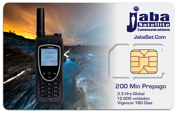 Jabasat 200Min SIM Prepago IRIDIUM 2023